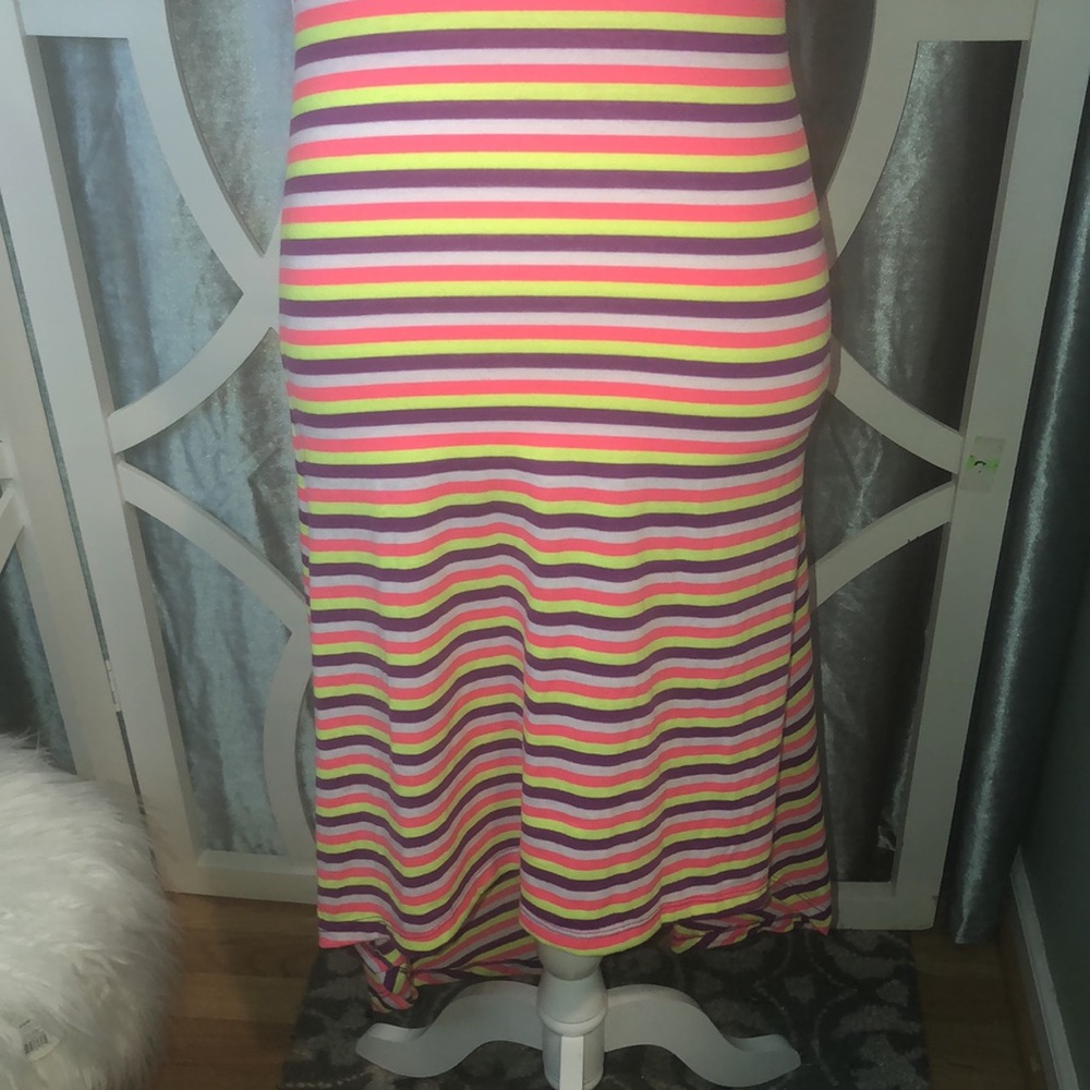 High Low Racer back Tank Dress - Picture 3 of 9